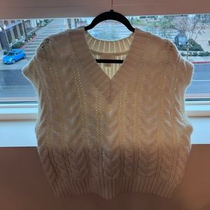 Cable Knit Sweater Vest